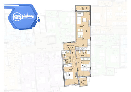 Mieszkanie na sprzedaż - Витоша/Vitosha София/sofia, Bułgaria, 111 m², 252 289 USD (1 026 815 PLN), NET-101579625