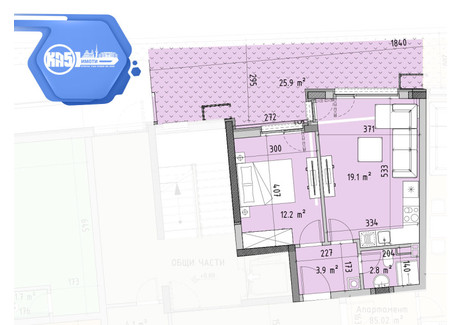 Mieszkanie na sprzedaż - Витоша/Vitosha София/sofia, Bułgaria, 78 m², 109 824 USD (440 394 PLN), NET-101579708