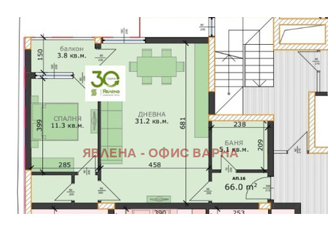 Mieszkanie na sprzedaż - Възраждане 3, Пчелина/Vazrajdane 3, Pchelina Варна/varna, Bułgaria, 74 m², 95 476 USD (399 088 PLN), NET-100186463