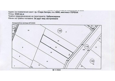 Działka na sprzedaż - Индустриална зона - запад, Калояновско шосе/Industrialna zona - zapad, Стара Загора/stara-Zagora, Bułgaria, 3800 m², 287 870 USD (1 125 571 PLN), NET-77189164