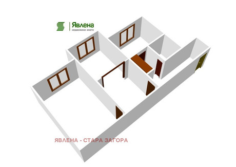 Mieszkanie na sprzedaż - Център/Centar Стара Загора/stara-Zagora, Bułgaria, 80 m², 93 750 USD (375 936 PLN), NET-98083631