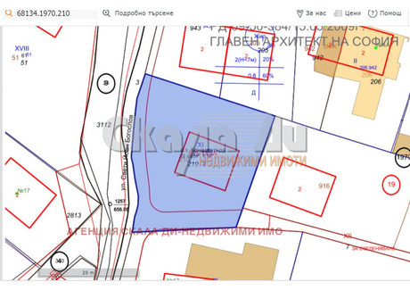 Działka na sprzedaż - в.з.Киноцентъра 3 част/v.z.Kinocentara 3 chast София/sofia, Bułgaria, 693 m², 272 263 USD (1 138 059 PLN), NET-90263934