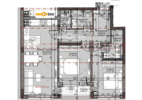 Mieszkanie na sprzedaż - Младост /Mladost София/sofia, Bułgaria, 100 m², 207 563 USD (797 042 PLN), NET-97723218