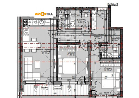 Mieszkanie na sprzedaż - Младост /Mladost София/sofia, Bułgaria, 99 m², 205 940 USD (790 810 PLN), NET-97723350