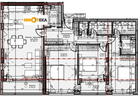 Mieszkanie na sprzedaż - Младост /Mladost София/sofia, Bułgaria, 168 m², 350 294 USD (1 341 625 PLN), NET-91793786