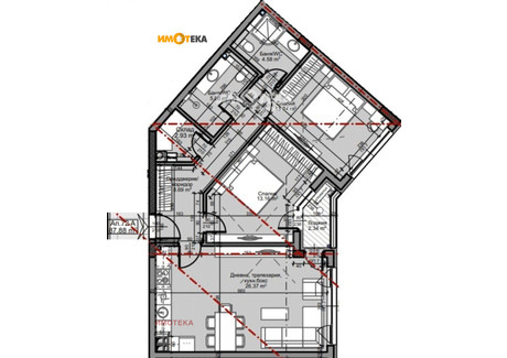 Mieszkanie na sprzedaż - Младост /Mladost София/sofia, Bułgaria, 102 m², 213 181 USD (818 614 PLN), NET-91818830