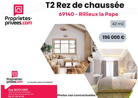 Mieszkanie na sprzedaż - Rillieux-La-Pape, Francja, 42,44 m², 205 514 USD (842 608 PLN), NET-102863363