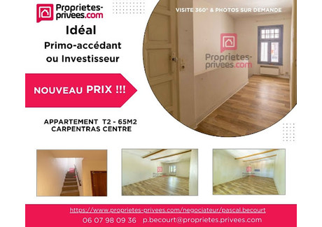 Mieszkanie na sprzedaż - Carpentras, Francja, 65,35 m², 68 263 USD (277 830 PLN), NET-102923620