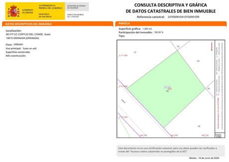 Działka na sprzedaż - Granada, Hiszpania, 1264 m², 212 382 USD (813 424 PLN), NET-98811129