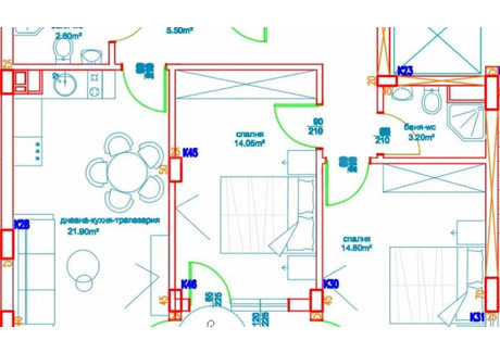 Mieszkanie na sprzedaż - Славейков/Slaveykov Бургас/burgas, Bułgaria, 89 m², 155 986 USD (634 862 PLN), NET-102538900