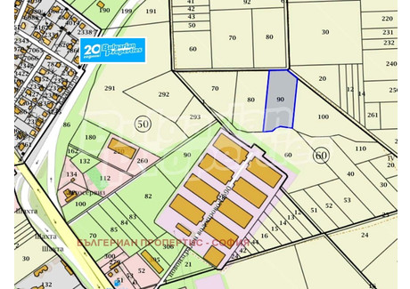 Działka na sprzedaż - гр. Костинброд/gr. Kostinbrod София/sofia, Bułgaria, 6695 m², 130 686 USD (546 268 PLN), NET-95455828