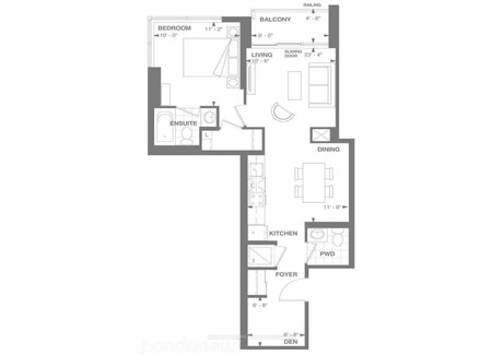 Mieszkanie na sprzedaż - 820 - 460 Adelaide St E Toronto, Kanada, 55,74 m², 547 710 USD (2 157 976 PLN), NET-96465330